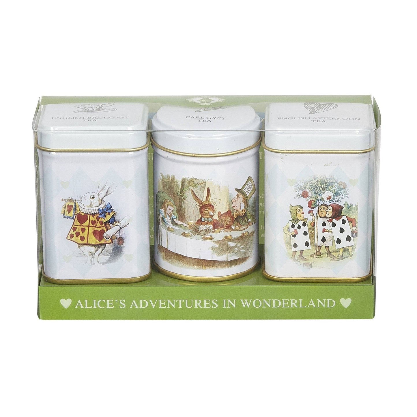 Alice in Wonderland Mini Tea Tins gift with loose-leaf black tea Black Tea New English Teas 