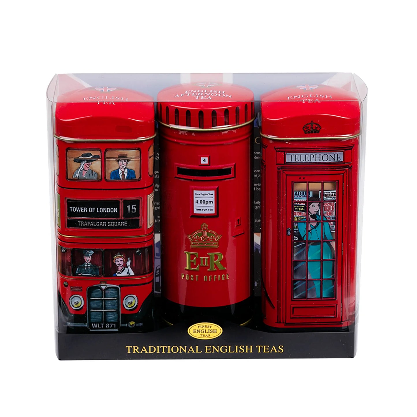 British Heritage Tall Tea Tin Gift Set