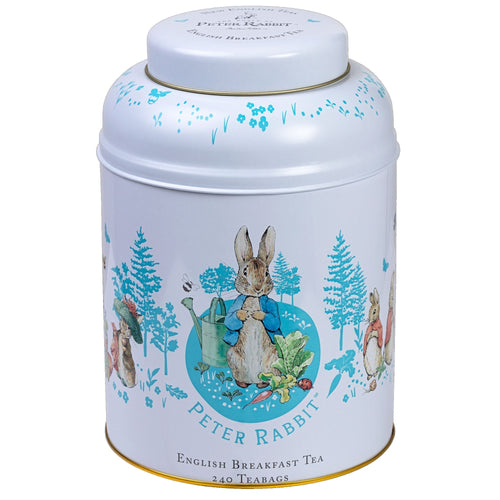 Classic Peter Rabbit Tea Caddy with 240 English Breakfast teabags Black Tea New English Teas 