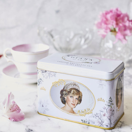 Diana Princess Of Wales English Breakfast Tea Tin With 40 Teabags Tea Tins New English Teas 