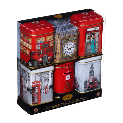 London Sights Mini Tea Tin Gift Set With Loose Leaf Tea Gift Packs New English Teas 