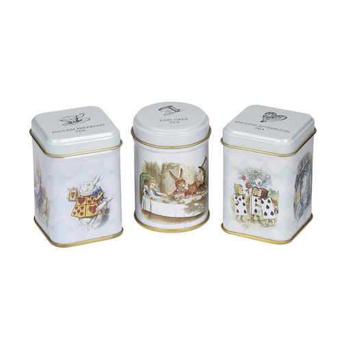 Alice in Wonderland Mini Tea Tins gift with loose-leaf black tea Black Tea New English Teas 