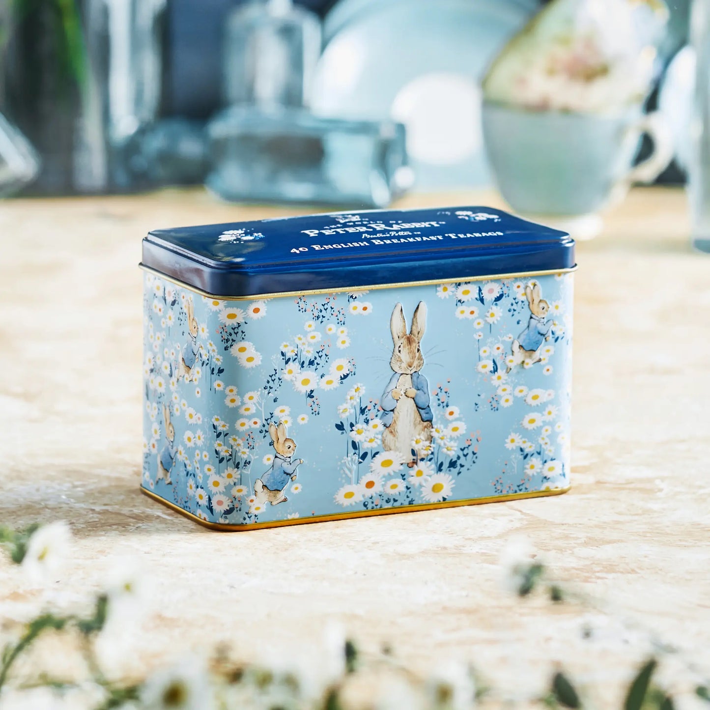 Peter Rabbit Daisies Classic Tea Tin